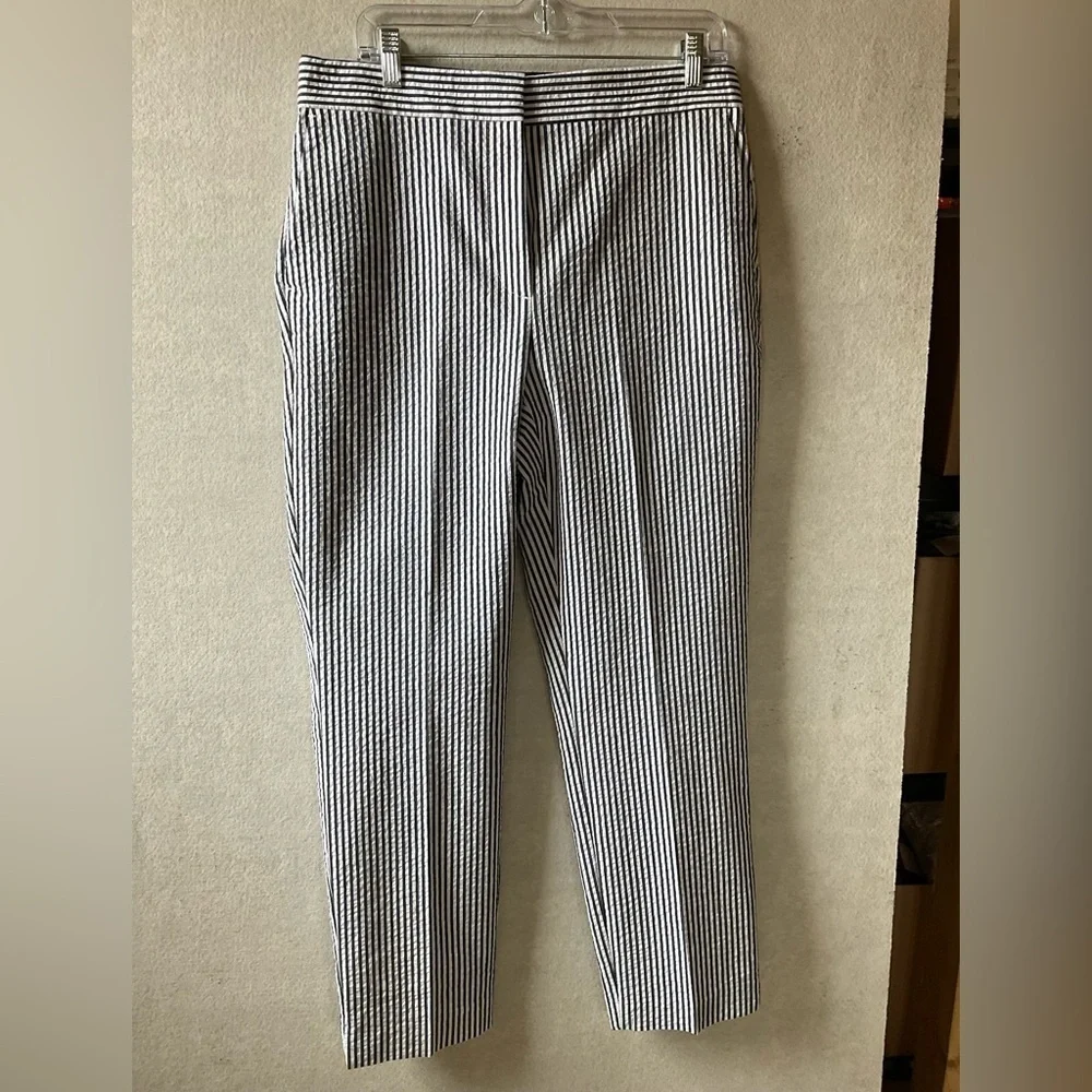Zara pants. Navy blue and white. NWT. Size XL